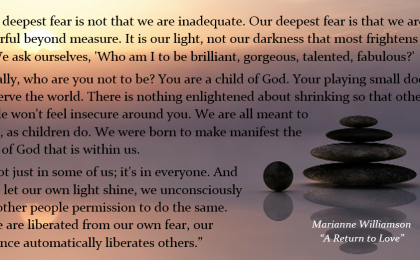 marianne williamson quote - fear of making a difference